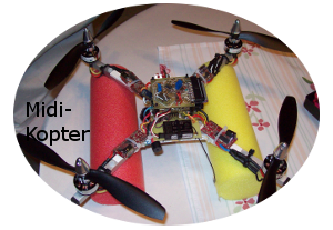 Midi-Kopter mit 8-Zoll-Propellern